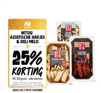 Jumbo Nitsiu aziatische hapjes & deli melo aanbieding