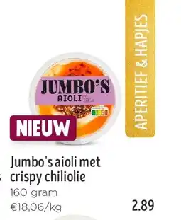 Jumbo Jumbo's aioli met crispy chiliolie aanbieding