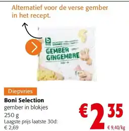 Colruyt Boni Selection gember in blokjes 250 g aanbieding