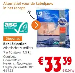 Colruyt Boni Selection Atlantische zalmfilets aanbieding