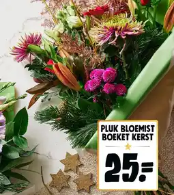 Jumbo Pluk bloemist boeket kerst aanbieding