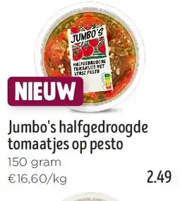 Jumbo Jumbo's halfgedroogde tomaatjes op pesto aanbieding