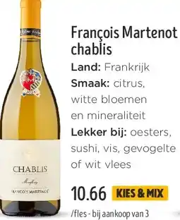 Jumbo François Martenot chablis aanbieding
