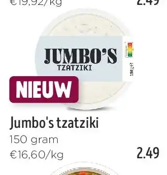 Jumbo Jumbo's tzatziki aanbieding