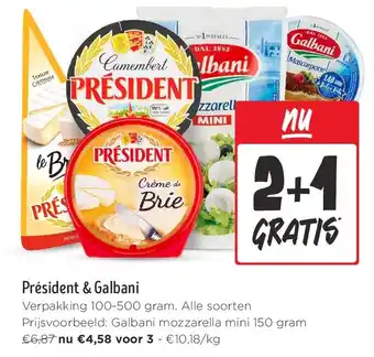 Jumbo Président & Galbani aanbieding