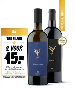 Jumbo 750 ml - alle soorten M.u.v Tre Filari Settebraccia aanbieding