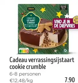 Jumbo Cadeau verrassingsijstaart cookie crumble aanbieding