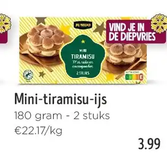 Jumbo Mini-tiramisu-ijs aanbieding