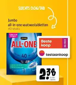 Jumbo Jumbo all-in-one vaatwastabletten aanbieding