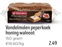Jumbo Vondelmolen peperkoek honing walnoot aanbieding