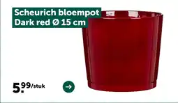 AVEVE Scheurich bloempot Dark red Ø 15 cm aanbieding