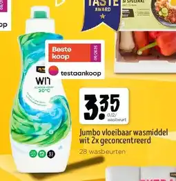 Jumbo Jumbo vloeibaar wasmiddel wit 2x geconcentreerd aanbieding
