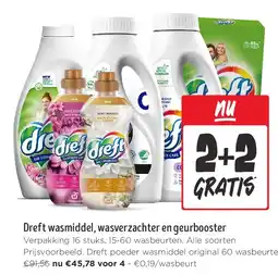 Jumbo Dreft wasmiddel, wasverzachter en geurbooster aanbieding