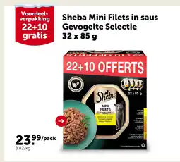 AVEVE Sheba Mini Filets in saus Gevogelte Selectie 32 x 85 g aanbieding