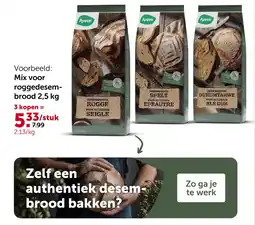 AVEVE Mix voor roggedesembrood 2,5 kg aanbieding