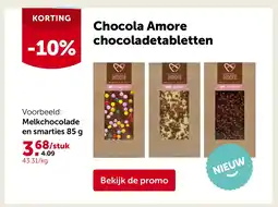 AVEVE Melkchocolade en smarties 85 g aanbieding