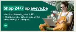AVEVE Shop 24/7 op aveve.be aanbieding
