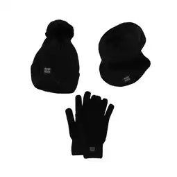 Decathlon Thermoset dames - Handschoenen/Muts/Nekwarmer - Zwart - Onesize aanbieding