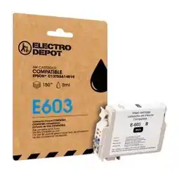 Electro Depot Compatibel inktpatroon ELECTRO DEPOT Epson E603 zwart (Zeesterren) aanbieding