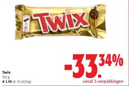 Colruyt Twix aanbieding