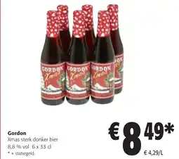 Colruyt Gordon Xmas sterk donker bier 8,8 % vol aanbieding