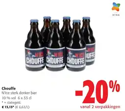 Colruyt Chouffe N'Ice sterk donker bier 10% vol aanbieding
