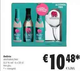 Colruyt Delirio alcoholvrij bier 0,3 % vol aanbieding