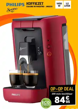 Electro Depot PHILIPS KOFFIEZET aanbieding