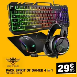 Electro Depot PACK SPIRIT OF GAMER 4 in 1 aanbieding