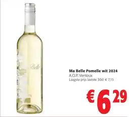 Colruyt Ma Belle Pomelle wit 2024 A.O.P. Ventoux aanbieding