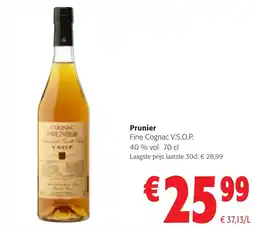 Colruyt Prunier Fine Cognac V.S.O.P. 40 % vol aanbieding