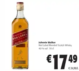 Colruyt Johnnie Walker Red Label Blended Scotch Whisky 40 % vol aanbieding