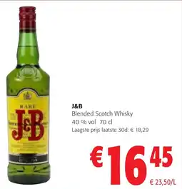 Colruyt J&B Blended Scotch Whisky 40% vol aanbieding