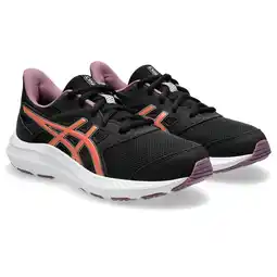 Decathlon Hardloopschoenen Kinderen, Unisex - ASICS Jolt 4 GS - Black/DesertRed aanbieding