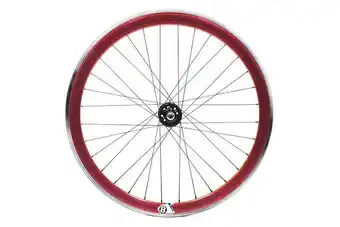 Decathlon Origin8 Fixed Gear Achterwiel - Rood ADZ aanbieding