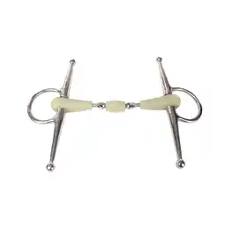 Decathlon Naaldbit voor volle wangen paard met dubbele appelsmaak afdichting Horka aanbieding