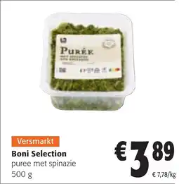 Colruyt Boni Selection puree met spinazie aanbieding