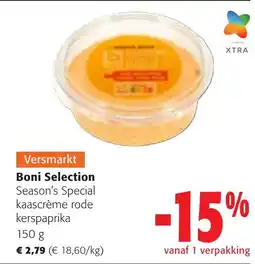 Colruyt Boni Selection Season's Special kaascrème rode kerspaprika aanbieding