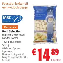 Colruyt Boni Selection mantelschelpnoten zonder koraal aanbieding