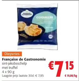 Colruyt Française de Gastronomie sint-jakobsschelp met truffel aanbieding