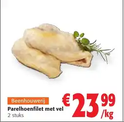 Colruyt Parelhoenfilet met vel aanbieding