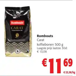 Colruyt Rombouts Carat koffiebonen aanbieding
