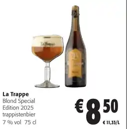 Colruyt La Trappe Blond Special Edition 2025 trappistenbier 7% vol aanbieding
