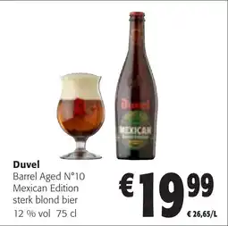 Colruyt Duvel Barrel Aged N°10 Mexican Edition sterk blond bier 12% vol aanbieding