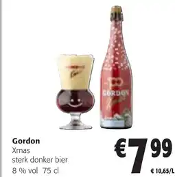 Colruyt Gordon Xmas sterk donker bier 8% vol aanbieding