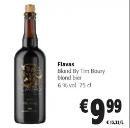 Colruyt Flavas Blond By Tim Boury blond bier 6% vol aanbieding