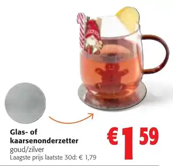 Colruyt Glas of Kaarsenonderzetter aanbieding