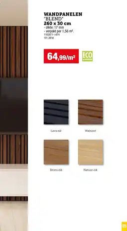 Hubo Wandpanelen Plend aanbieding