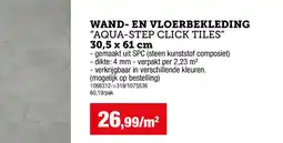 Hubo Wand en vloerbekleding "aqua-step click tiles" aanbieding