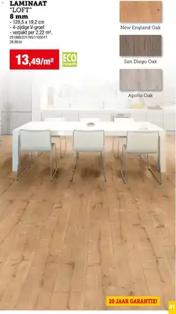 Hubo Laminaat "loft" aanbieding